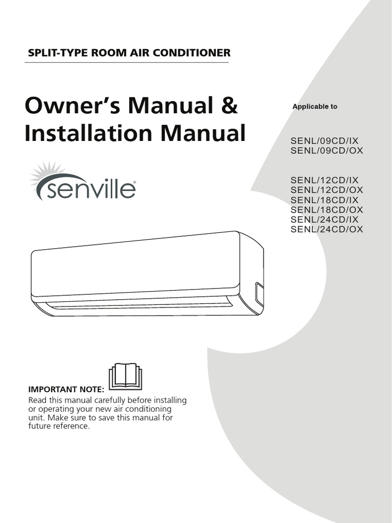 Split-Type Room AC Installation Manual | PDF | Electrical Connector ...