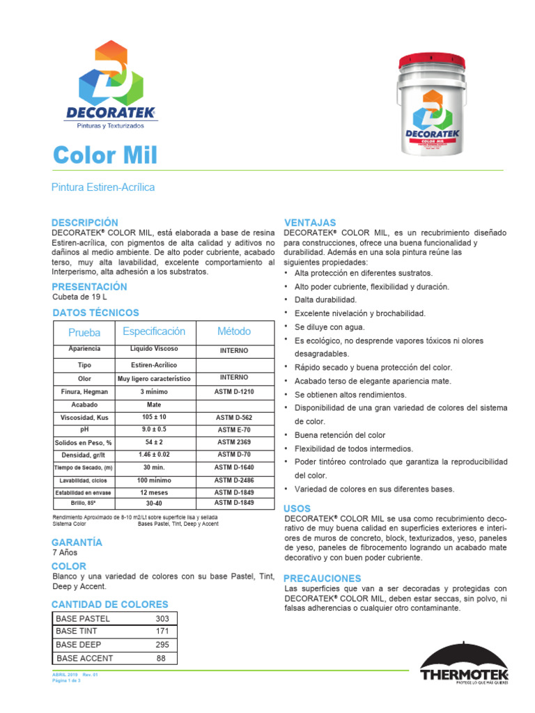 Color Mil | PDF | Agua
