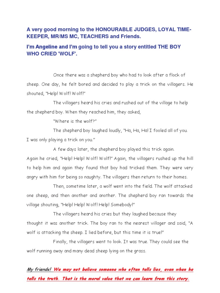 A Very Good Morning To The Honourable Judges Pdf