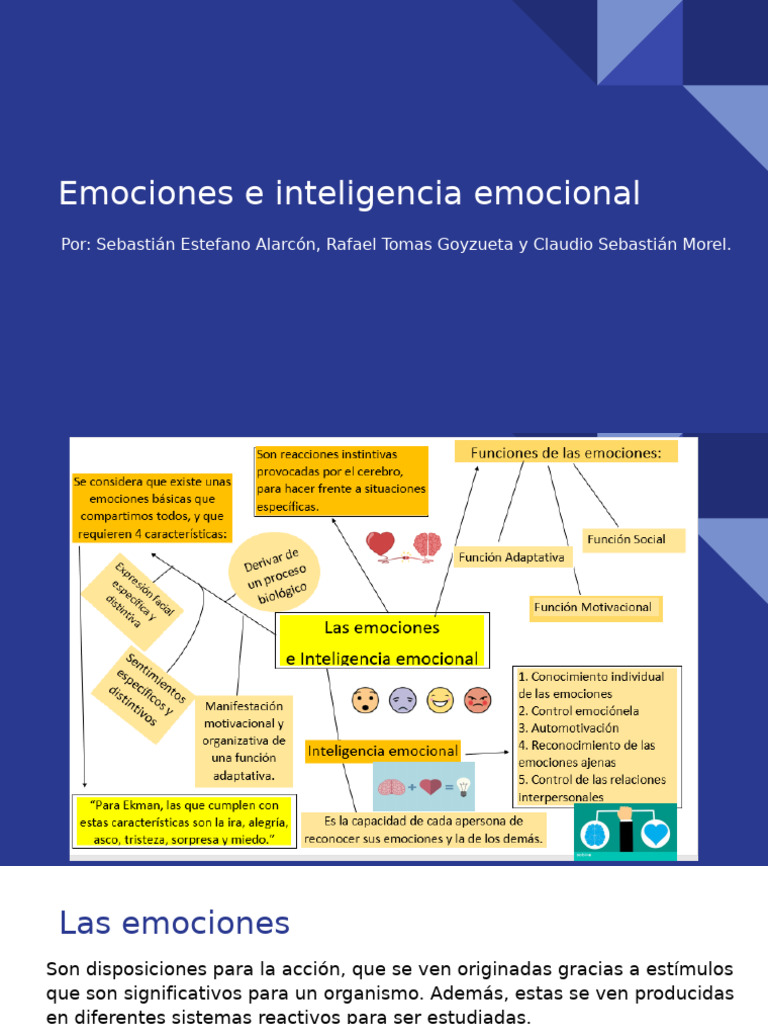 Emociones e Inteligencia Emocional | PDF | Las emociones | Inteligencia ...