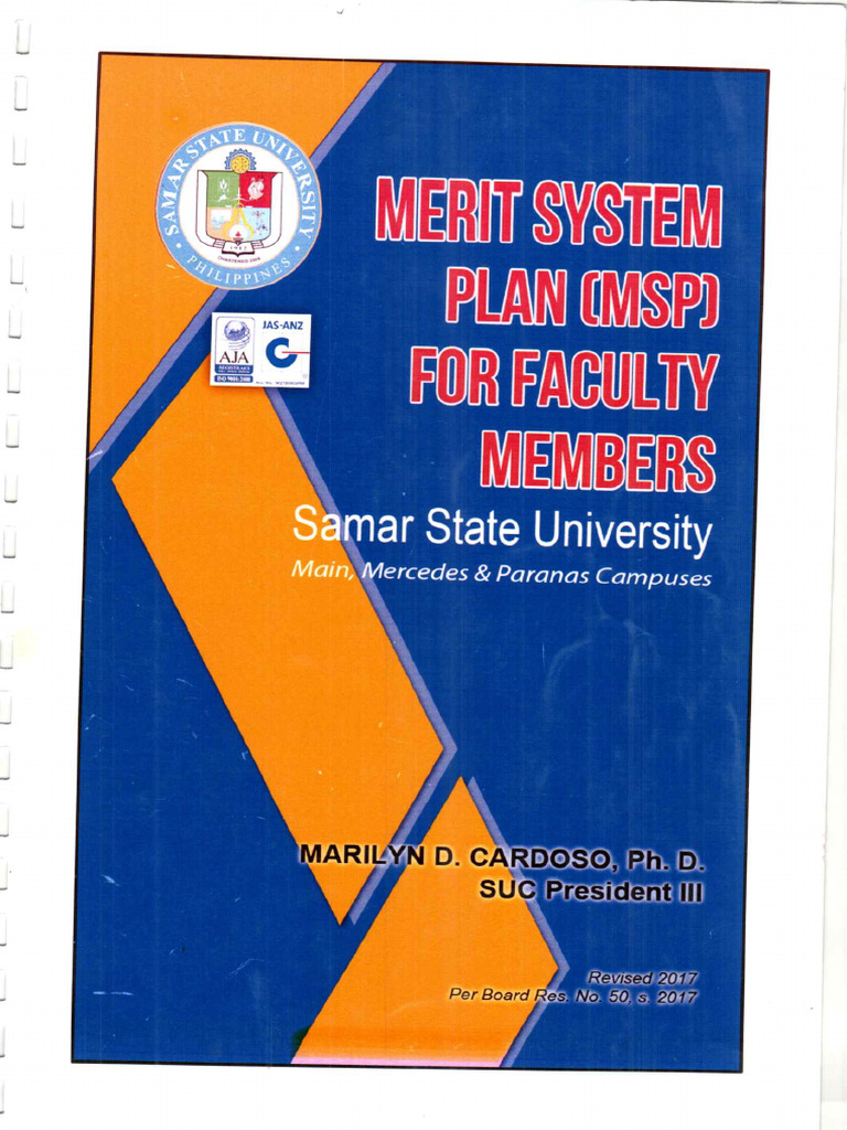 Merit System Plan (MSP) For Faculty | PDF