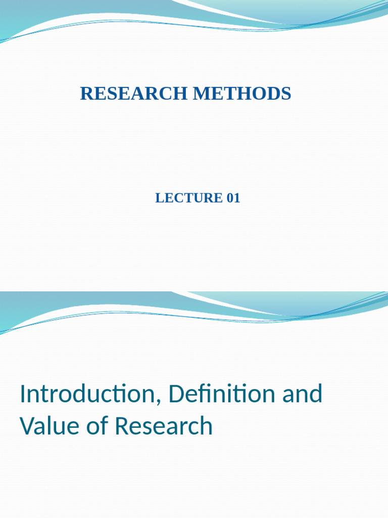 Lecture 01 | PDF