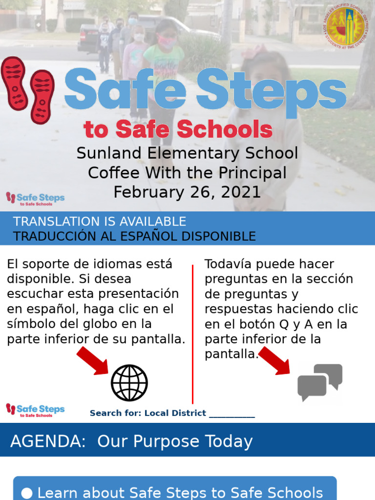 1-Safe Steps Town Hall Presentation - English - 2 | PDF | Emergency ...