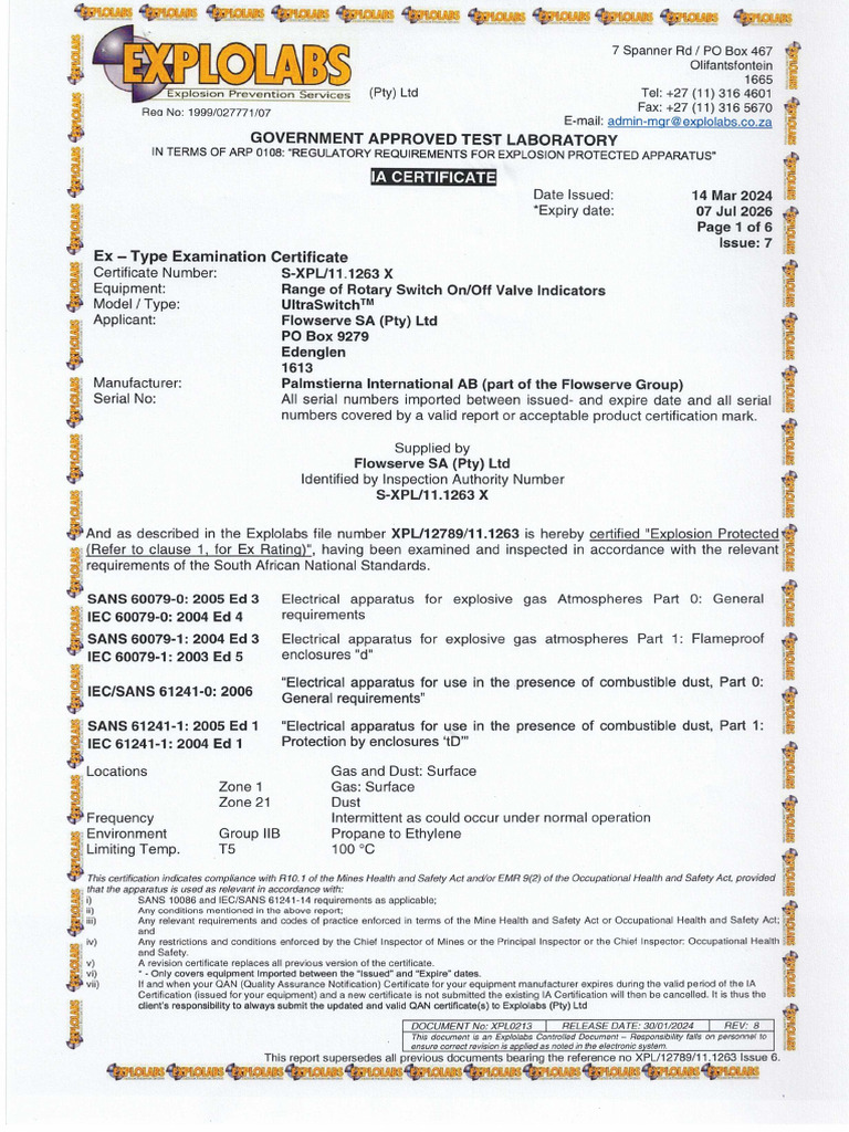 Automax Switchbox IA Certificate | PDF