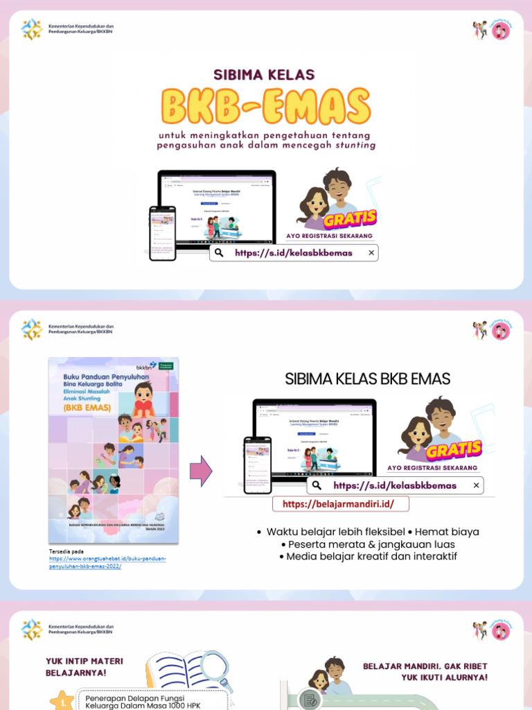 Pembelajaran Mandiri SiBima BKB EMAS | PDF