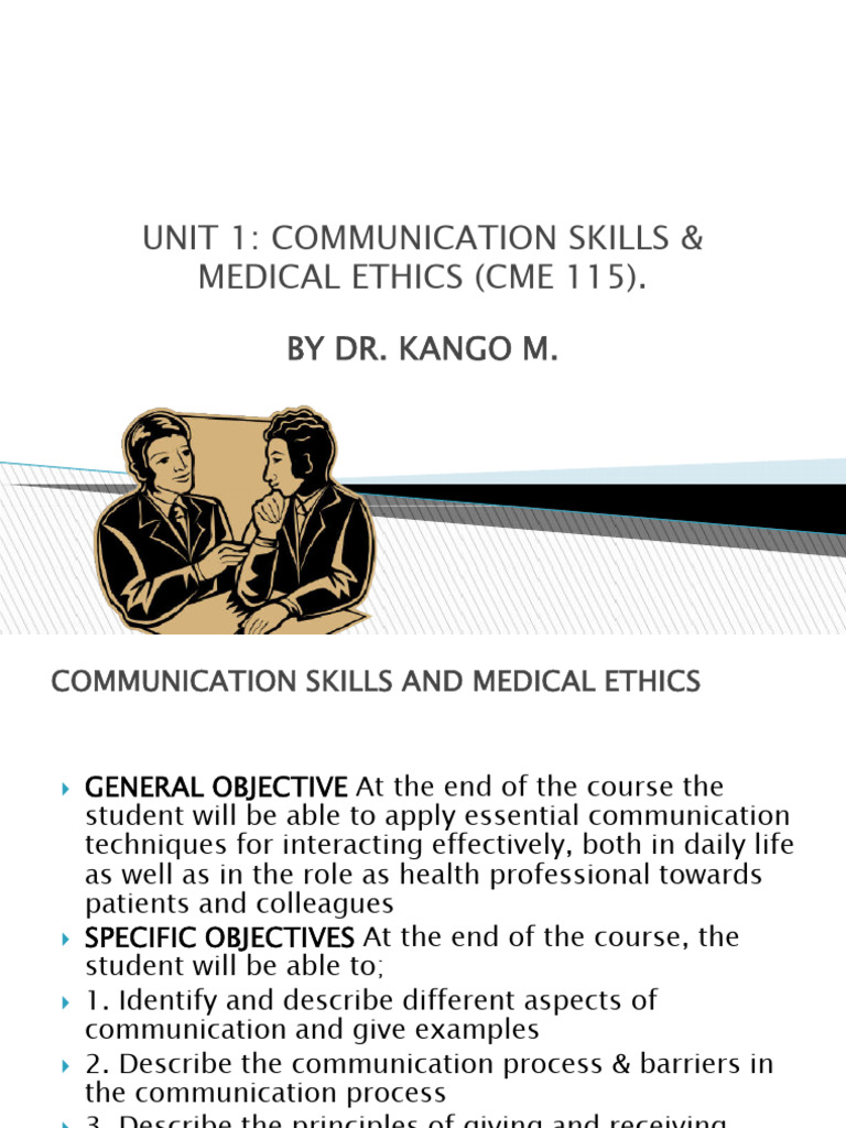 Communication Skills in Medical Ethics | PDF | Communication ...