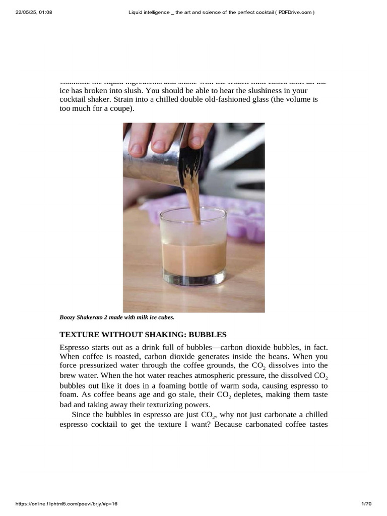 Liquid Intelligence: Cocktail Science | PDF