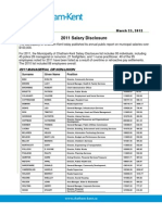 Chatham-Kent Salary Disclosures 2011