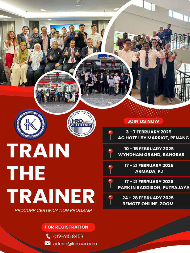 Train The Trainer Hrdcorp Certification Program February 2025 Pdf