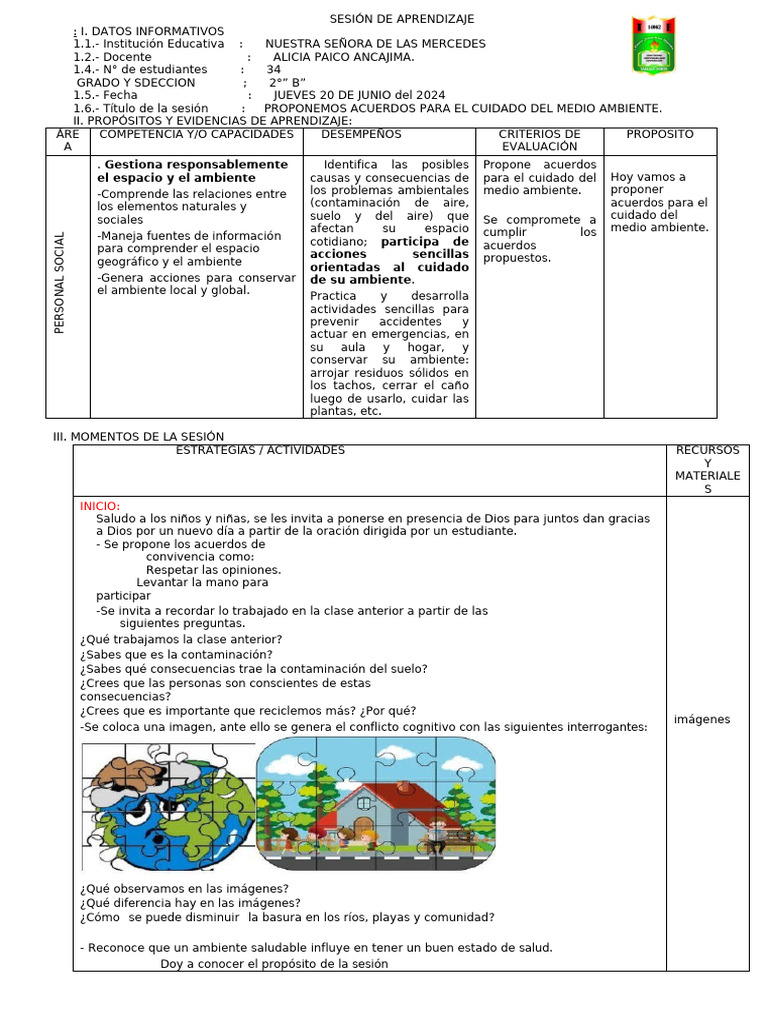 Acuerdos para Cuidar el Medio Ambiente | PDF | Residuos | Entorno natural