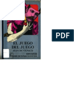 Jean Duvignaud El Juego Del Juego