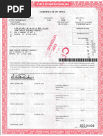 North Carolina MVR-614 Vehicle Title Form | PDF | Driver's License ...