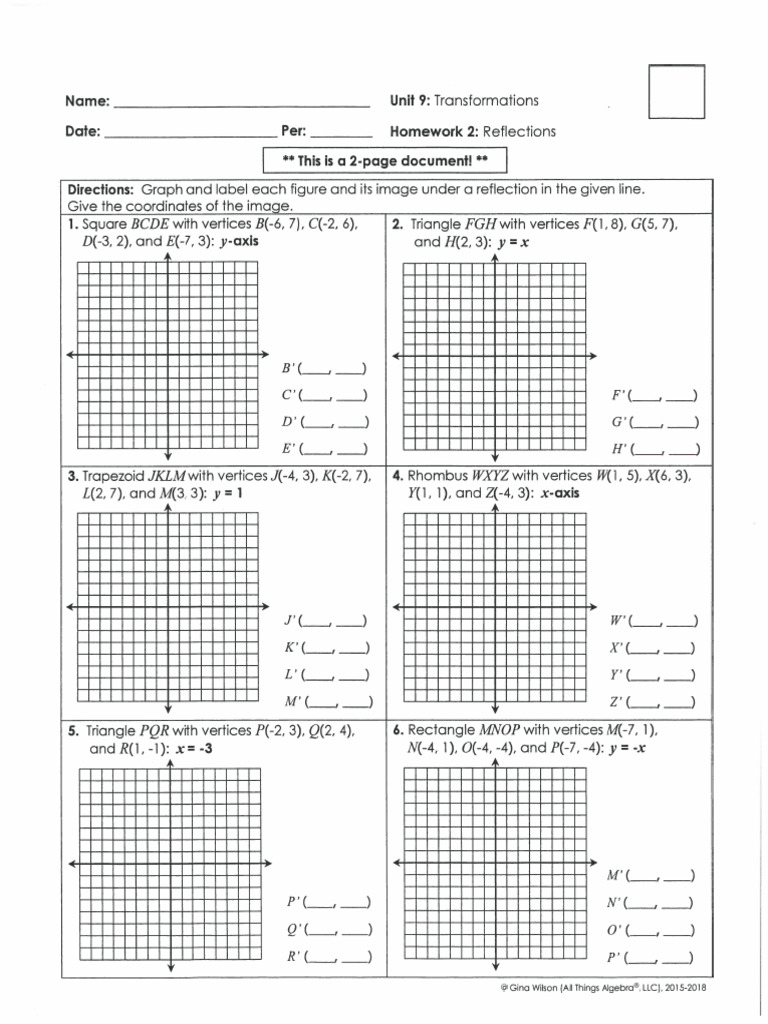 Geometry - 9.2 HW | PDF