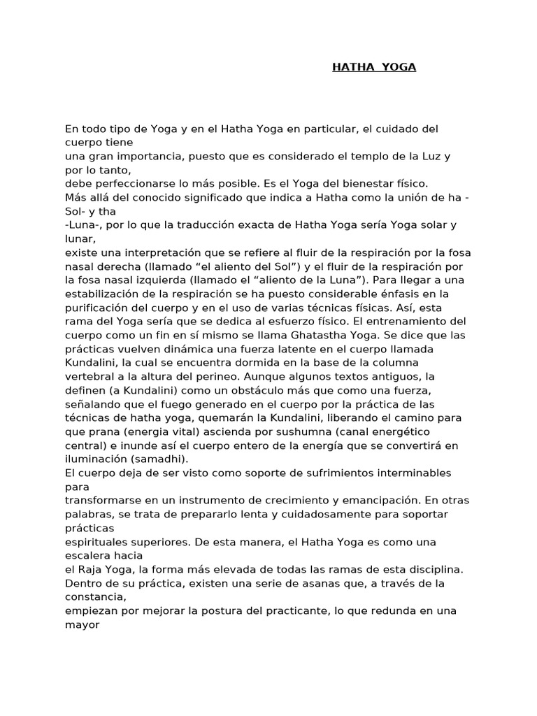 Hatha Yoga: Guía Ilustrada y Práctica | PDF | Yoga | Asana