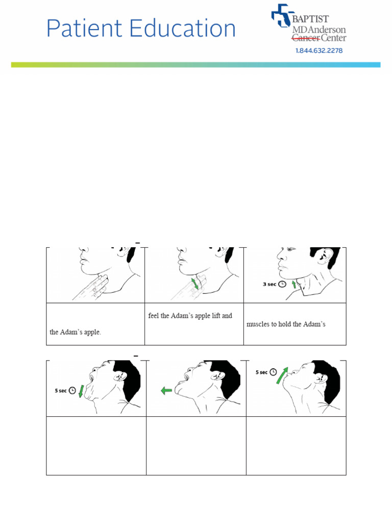 Swallowing Exercises 1715668029 | PDF | Medical Specialties