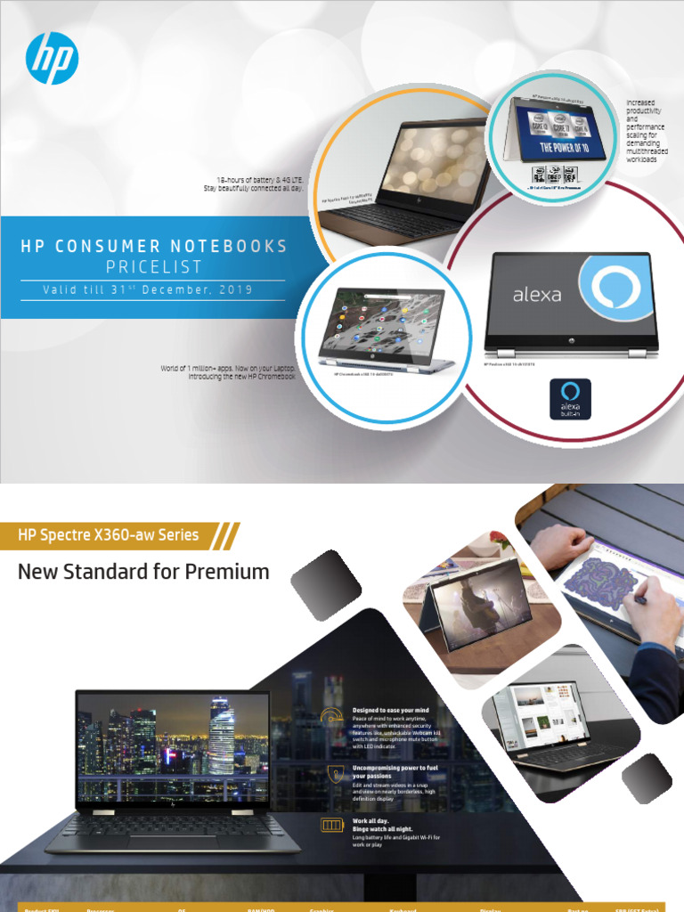 HP CNB Dec'19 Pricelist-Min | PDF | Laptop | Chromebook