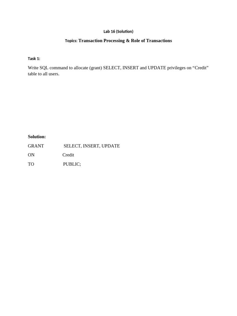 Lab 16 Solution - Week 16 | PDF