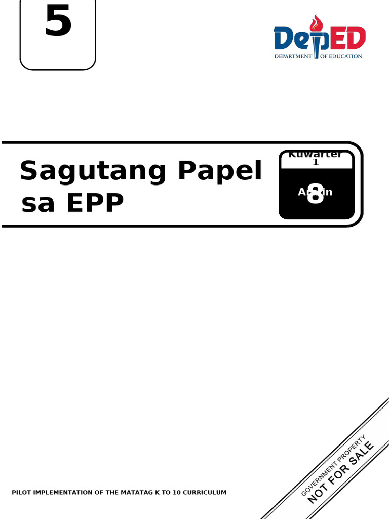 Q1 - WS - EPP5 - Aralin 8 - Week 8 | PDF