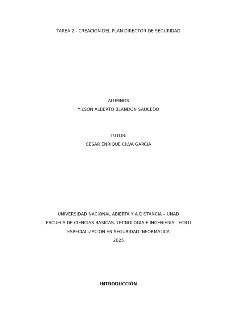 Plan de Ciberseguridad ISO 27001 Clínica | PDF | La seguridad ...