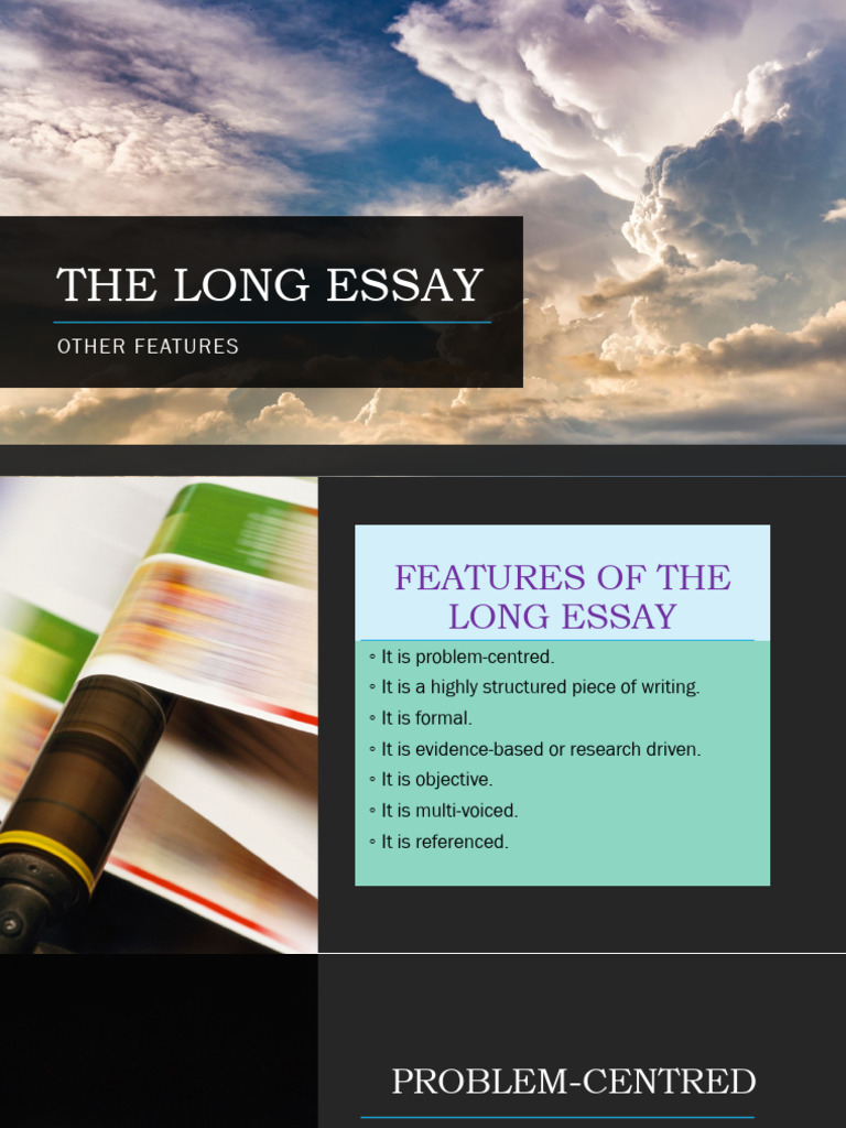 Features of The Long Essay-1 | PDF | Methodology | Theory