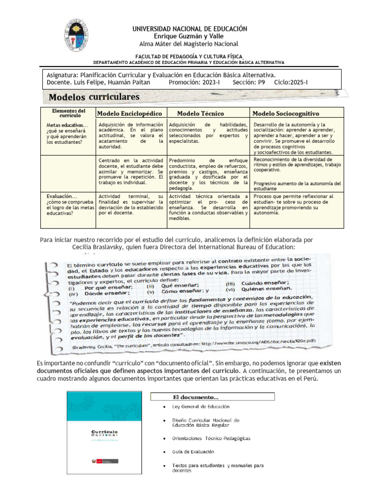 Elementos Clave del Currículo Educativo | PDF | Plan de estudios ...