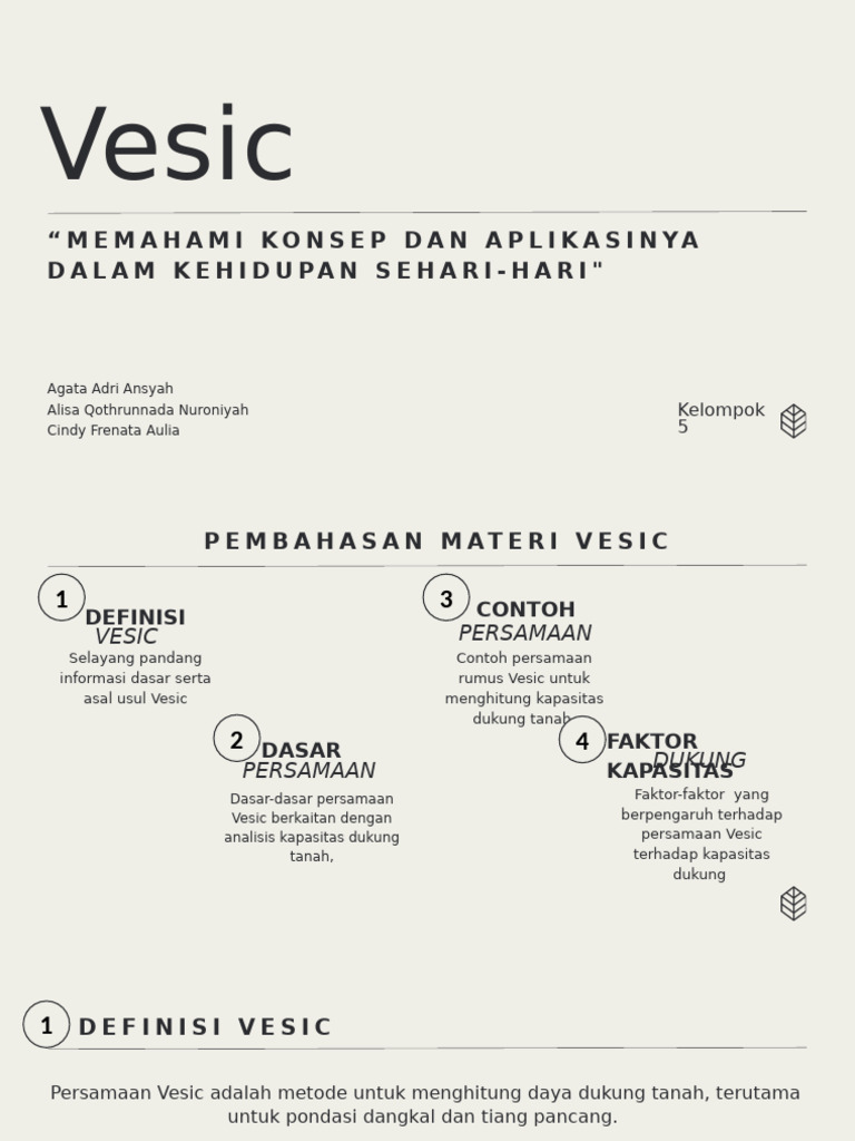 Metode Kapasitas Dukung Vesic | PDF