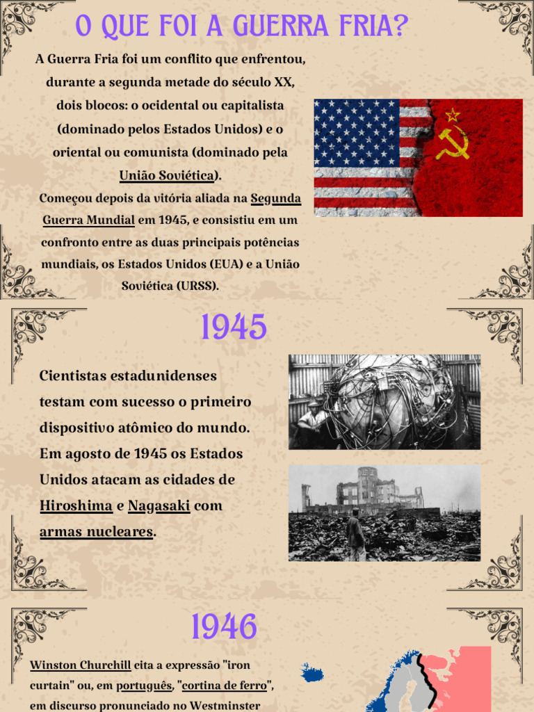 Entenda a Guerra Fria e suas consequências | PDF | Guerra Fria | União ...