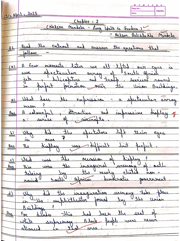 Chapter 2 Nelson Mandela - Long Walk To Freedom | PDF