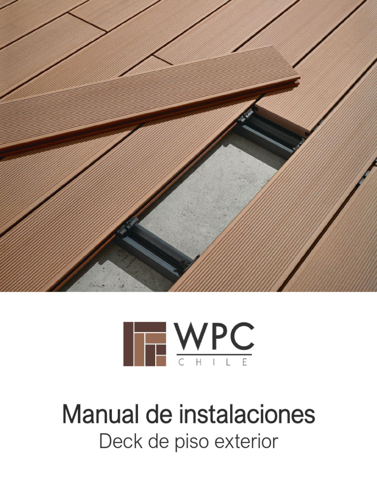 Instalación de Deck WPC Exterior | PDF | Agua