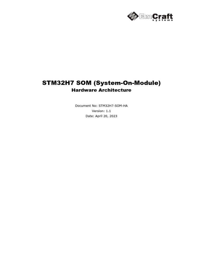 STM32H7 SOM Hardware Overview | PDF | Microcontroller | Computer Hardware