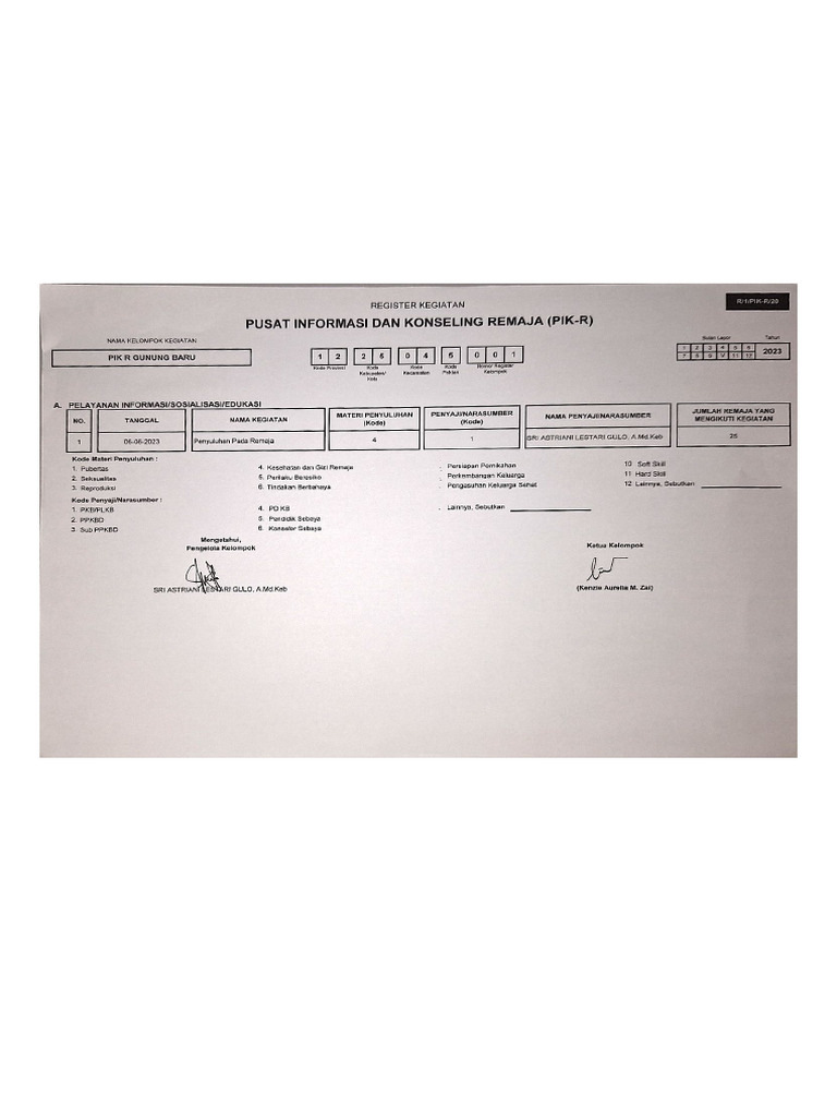 Register Pik R | PDF