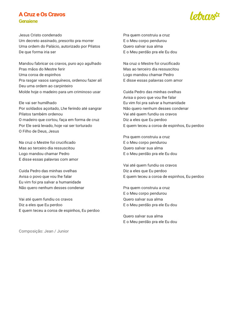 Jesus Cristo: A Cruz e os Cravos | PDF