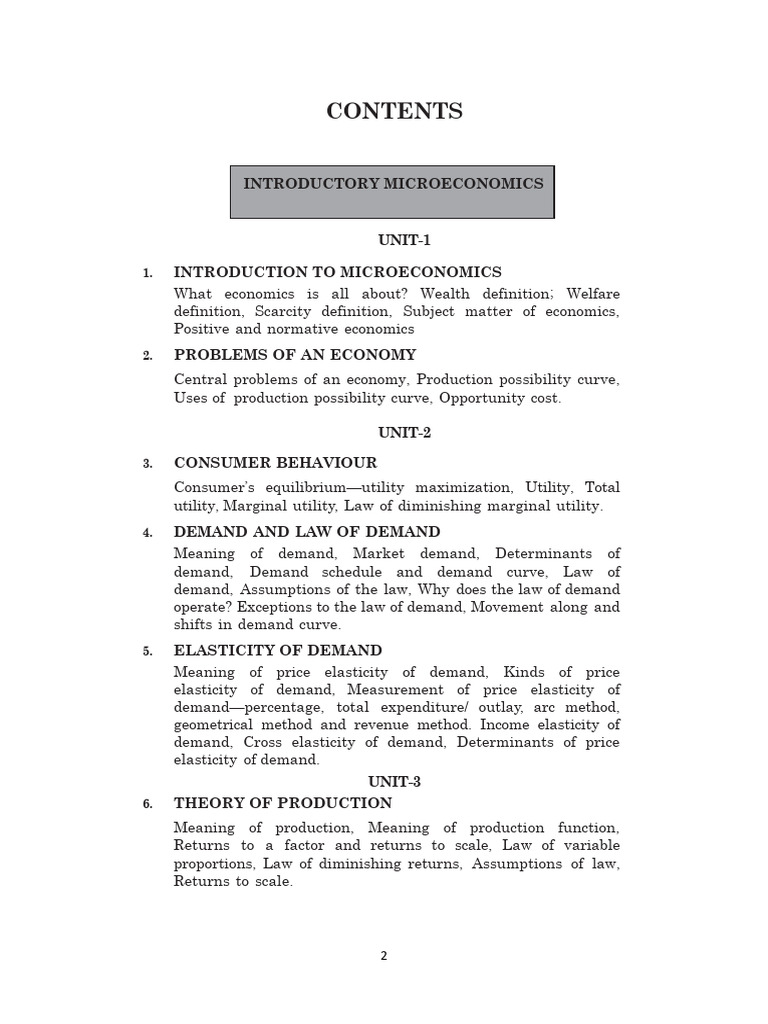 Introduction to Microeconomics Concepts | PDF | Microeconomics | Economics