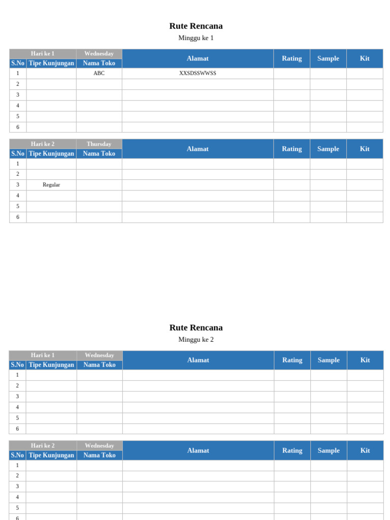 Template 06 Stores Audit Planning Schedule | PDF