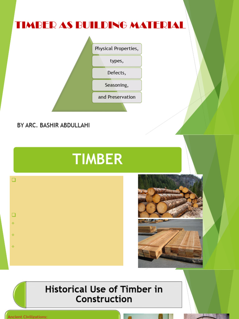 Timber as a Building Material Guide | PDF | Lumber | Plywood