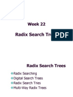 Week Week 22 22: Radix Search Trees