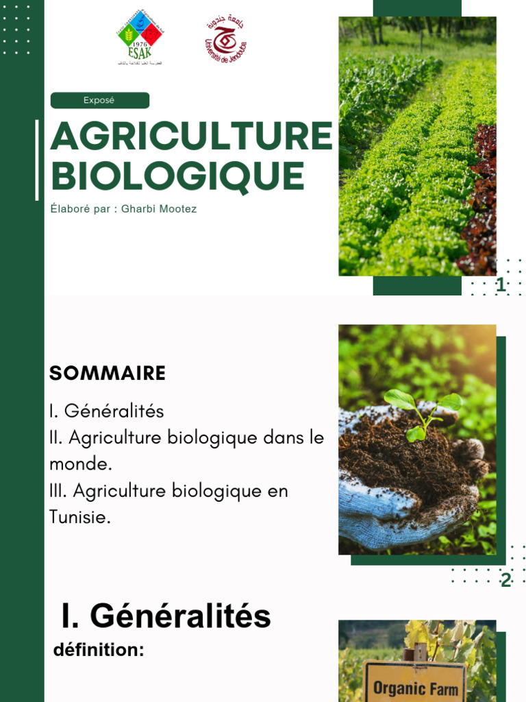 Agriculture Biologique : État et Défis | PDF | Agriculture biologique ...