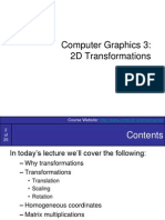 Computer Graphics 3: 2D Transformations: Course Website