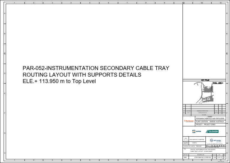 Instrumentation Cable Tray Layout Guide | PDF