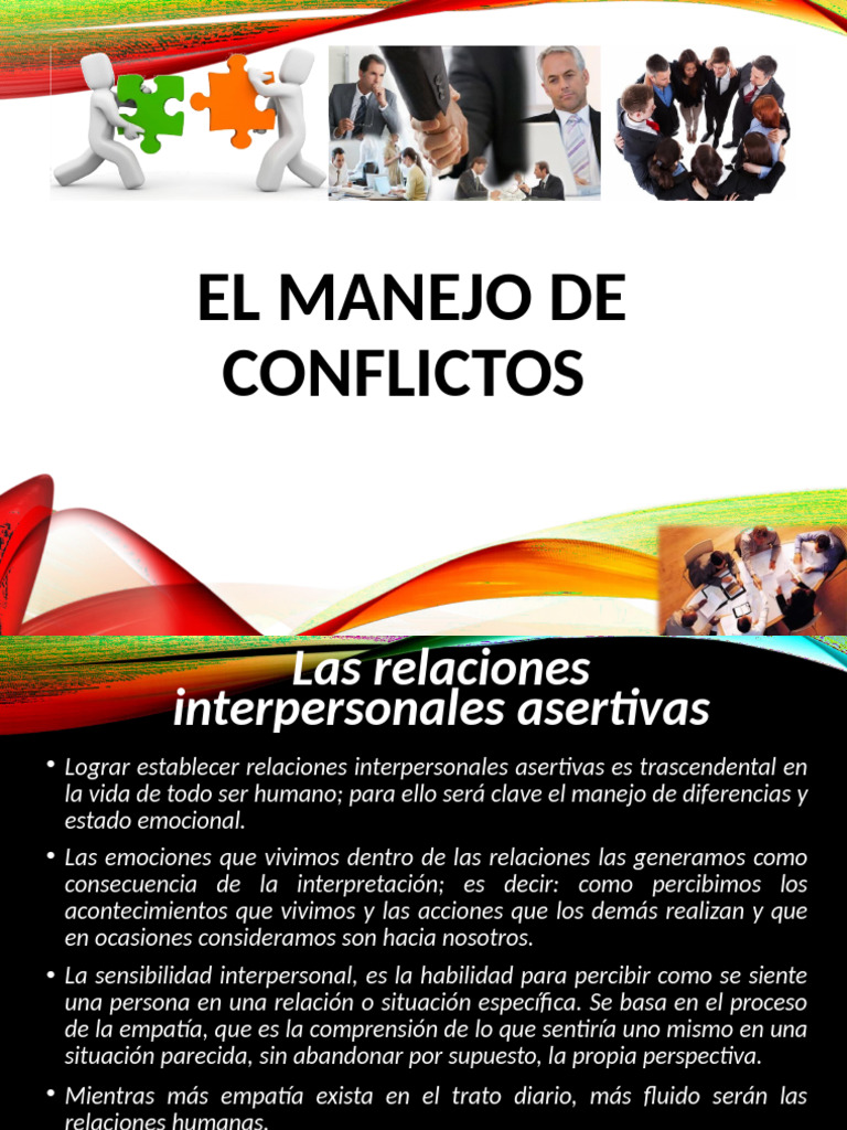 Manejo de Emociones y Conflictos | PDF | Empatía | Las emociones