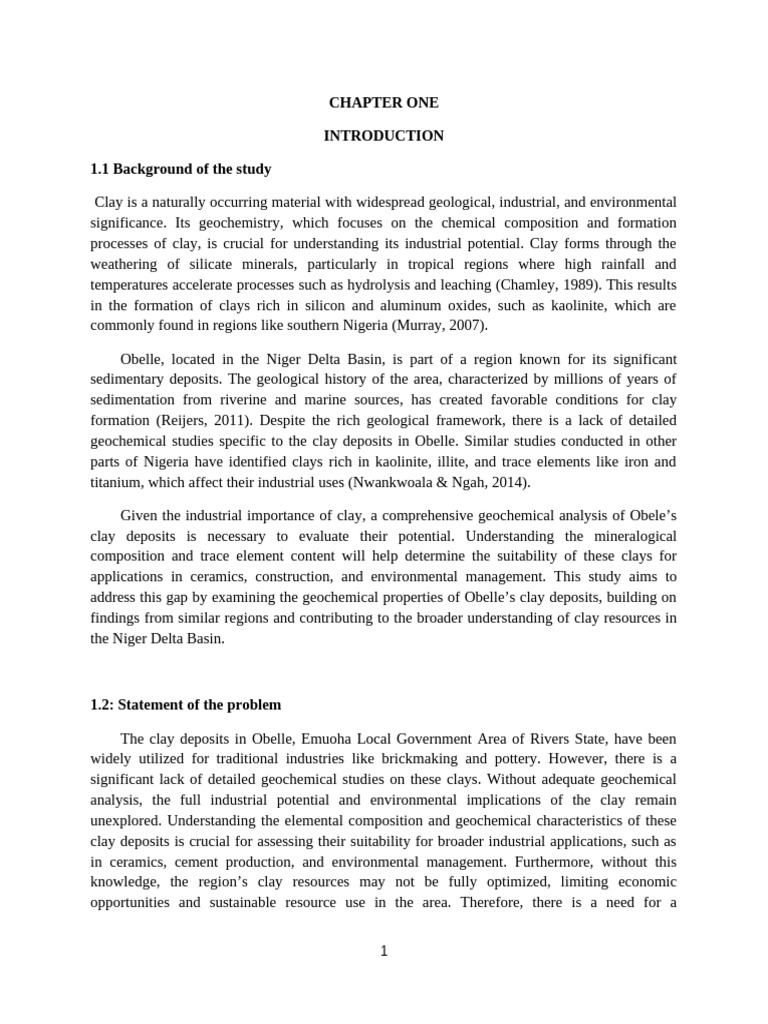 The Geochemical Analysis of Clay | PDF | Minerals | Clay