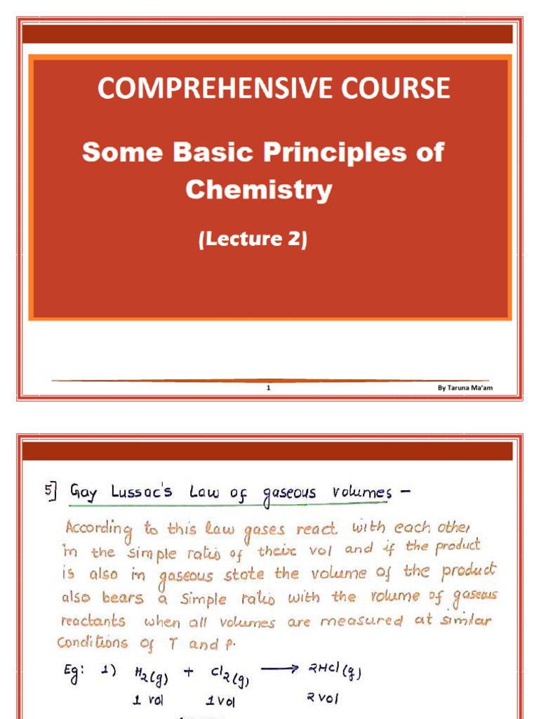 COMPREHENSIVE COURSE Some Basic Principles of Chem 250503 111304 | PDF
