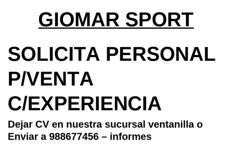 Solicita Personal | PDF