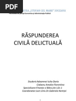 Răspunderea civilă delictuală