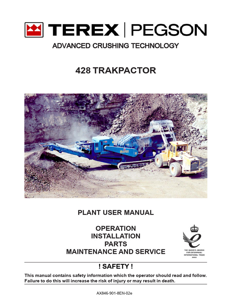 Terex Pegson 428 User Manual | PDF | Occupational Safety And Health ...