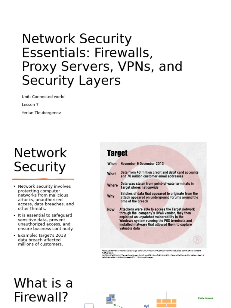 W3 - L1 - Network Security Essentials | PDF | Proxy Server | Virtual ...