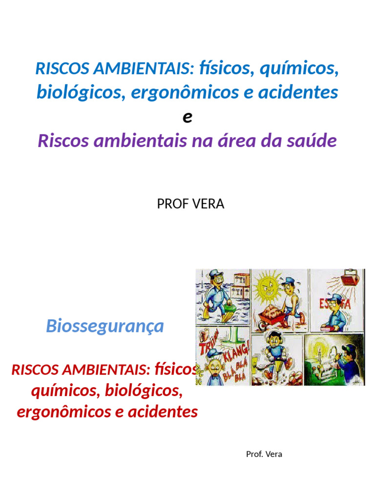 Riscos Ambientais na Saúde e Biossegurança | PDF | Ambiente natural ...