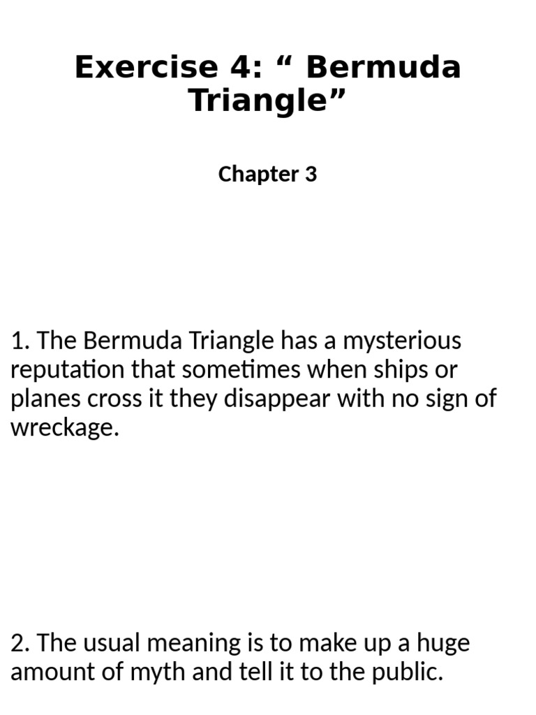 Unraveling the Bermuda Triangle Mysteries | PDF