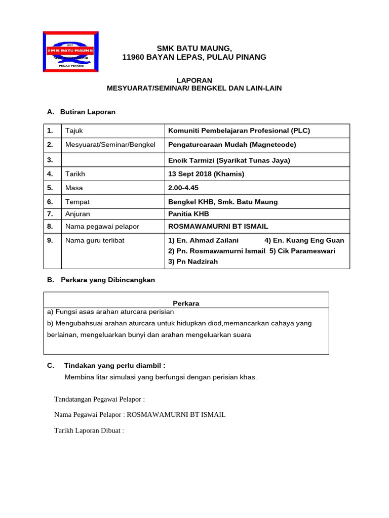 Laporan Bengkel Magnetcode 11 | PDF