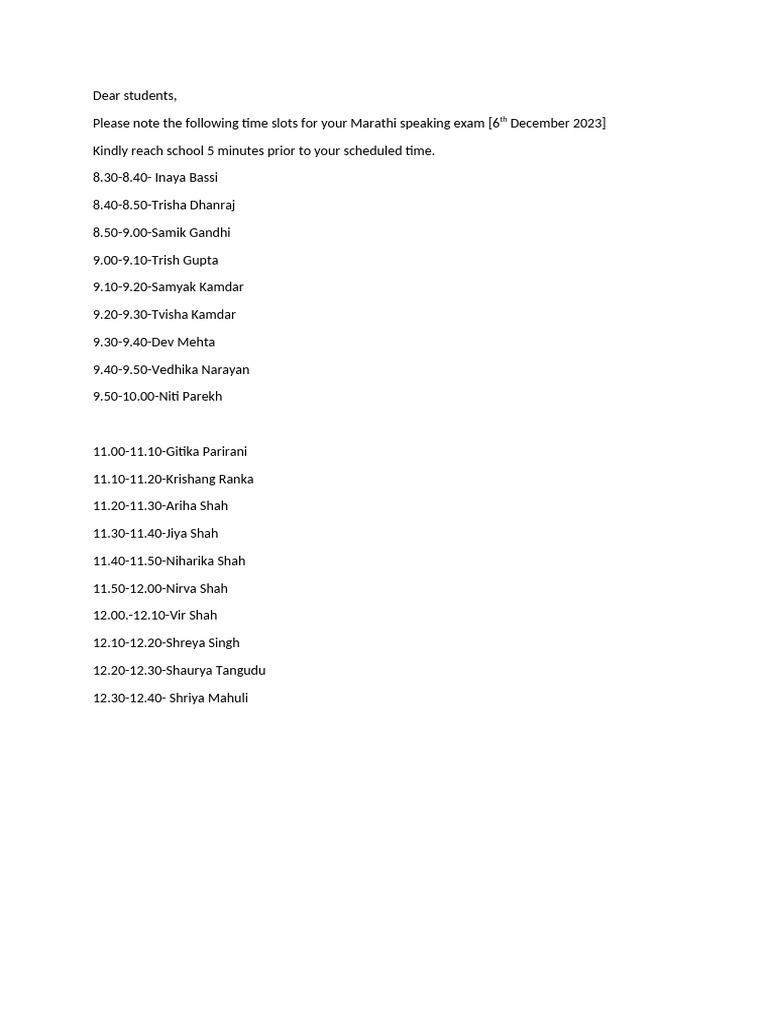 Mid Term Paper Oral Exam | PDF